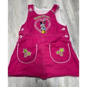 Rare Vtg Minnie Mouse Skirtall / Jumper dress size 4 Mickey & Co